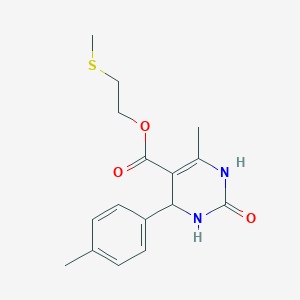2-(Methylsulfanyl)ethyl 6-methyl-4-(4-methylphenyl)-2-oxo-1,2,3,4-tetrahydro-5-pyrimidinecarboxylate