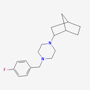 molecular formula C18H25FN2 B3942583 1-bicyclo[2.2.1]hept-2-yl-4-(4-fluorobenzyl)piperazine 