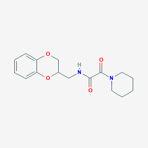 N-(2,3-dihydro-1,4-benzodioxin-2-ylmethyl)-2-oxo-2-(1-piperidinyl)acetamide