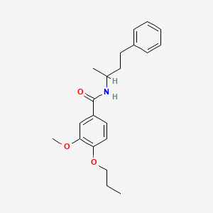 3-methoxy-N-(4-phenylbutan-2-yl)-4-propoxybenzamide