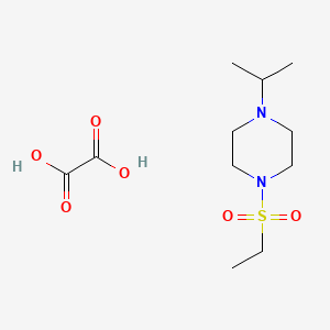 molecular formula C11H22N2O6S B3942670 1-Ethylsulfonyl-4-propan-2-ylpiperazine;oxalic acid 