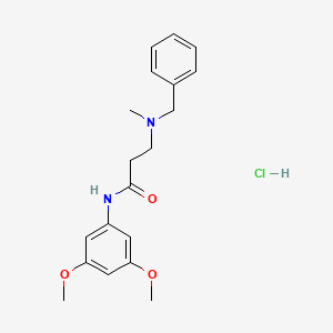 3-[benzyl(methyl)amino]-N-(3,5-dimethoxyphenyl)propanamide;hydrochloride