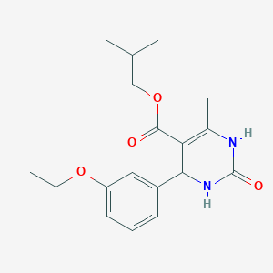 Isobutyl 4-(3-ethoxyphenyl)-6-methyl-2-oxo-1,2,3,4-tetrahydro-5-pyrimidinecarboxylate
