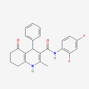 N-(2,4-difluorophenyl)-2-methyl-5-oxo-4-phenyl-4,6,7,8-tetrahydro-1H-quinoline-3-carboxamide