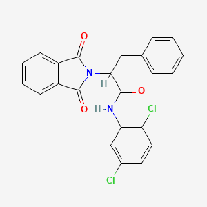 molecular formula C23H16Cl2N2O3 B3942757 N-(2,5-dichlorophenyl)-2-(1,3-dioxo-1,3-dihydro-2H-isoindol-2-yl)-3-phenylpropanamide 