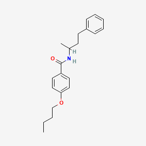 molecular formula C21H27NO2 B3942779 4-butoxy-N-(4-phenylbutan-2-yl)benzamide 