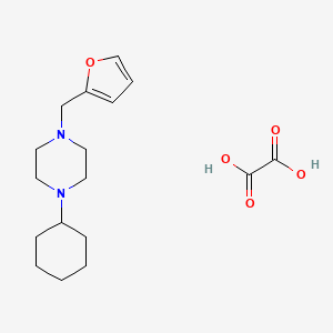 1-Cyclohexyl-4-(furan-2-ylmethyl)piperazine;oxalic acid