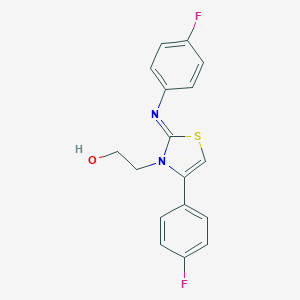 2-(4-(4-fluorophenyl)-2-[(4-fluorophenyl)imino]-1,3-thiazol-3(2H)-yl)ethanol