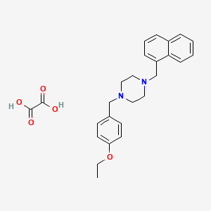 molecular formula C26H30N2O5 B3942799 1-(4-ethoxybenzyl)-4-(1-naphthylmethyl)piperazine oxalate 