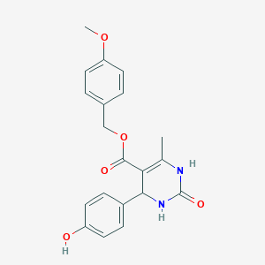 4-Methoxybenzyl 4-(4-hydroxyphenyl)-6-methyl-2-oxo-1,2,3,4-tetrahydro-5-pyrimidinecarboxylate