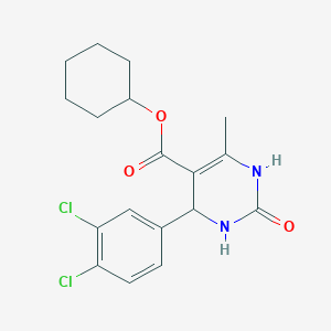 Cyclohexyl 4-(3,4-dichlorophenyl)-6-methyl-2-oxo-1,2,3,4-tetrahydro-5-pyrimidinecarboxylate
