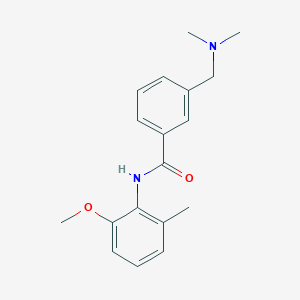 molecular formula C18H22N2O2 B3942863 3-[(dimethylamino)methyl]-N-(2-methoxy-6-methylphenyl)benzamide 