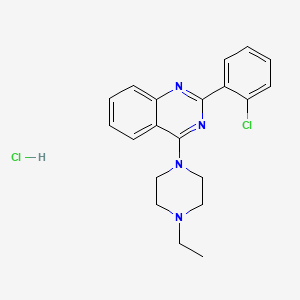 molecular formula C20H22Cl2N4 B3942871 2-(2-Chlorophenyl)-4-(4-ethylpiperazin-1-yl)quinazoline;hydrochloride 