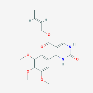 molecular formula C19H24N2O6 B394290 2-Butenyl 6-methyl-2-oxo-4-(3,4,5-trimethoxyphenyl)-1,2,3,4-tetrahydro-5-pyrimidinecarboxylate 