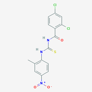 2,4-dichloro-N-[(2-methyl-4-nitrophenyl)carbamothioyl]benzamide