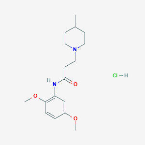 N-(2,5-dimethoxyphenyl)-3-(4-methyl-1-piperidinyl)propanamide hydrochloride