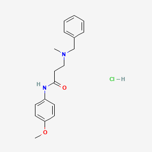 3-[benzyl(methyl)amino]-N-(4-methoxyphenyl)propanamide;hydrochloride