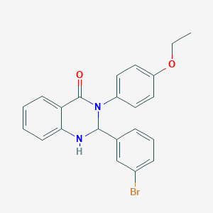 2-(3-bromophenyl)-3-(4-ethoxyphenyl)-2,3-dihydro-4(1H)-quinazolinone