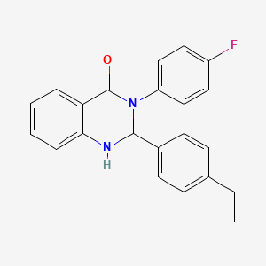 2-(4-ethylphenyl)-3-(4-fluorophenyl)-2,3-dihydro-4(1H)-quinazolinone