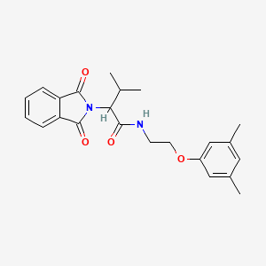 molecular formula C23H26N2O4 B3943028 N-[2-(3,5-dimethylphenoxy)ethyl]-2-(1,3-dioxo-1,3-dihydro-2H-isoindol-2-yl)-3-methylbutanamide 