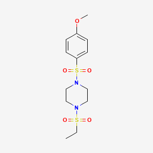 1-(ethylsulfonyl)-4-[(4-methoxyphenyl)sulfonyl]piperazine