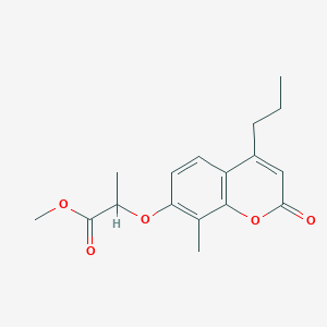 methyl 2-[(8-methyl-2-oxo-4-propyl-2H-chromen-7-yl)oxy]propanoate