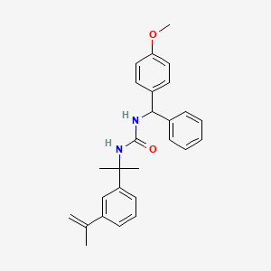 molecular formula C27H30N2O2 B3943079 N-[1-(3-isopropenylphenyl)-1-methylethyl]-N'-[(4-methoxyphenyl)(phenyl)methyl]urea 