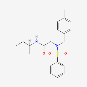 N~1~-(sec-butyl)-N~2~-(4-methylbenzyl)-N~2~-(phenylsulfonyl)glycinamide