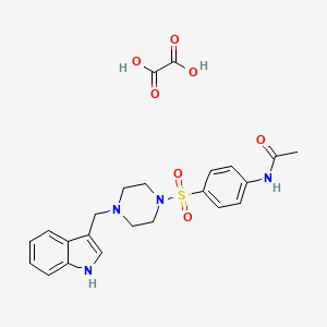 N-(4-{[4-(1H-indol-3-ylmethyl)-1-piperazinyl]sulfonyl}phenyl)acetamide oxalate