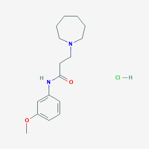 3-(1-azepanyl)-N-(3-methoxyphenyl)propanamide hydrochloride