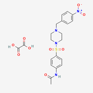 N-(4-{[4-(4-nitrobenzyl)-1-piperazinyl]sulfonyl}phenyl)acetamide oxalate