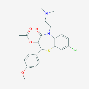 molecular formula C22H25ClN2O4S B039432 8-氯地尔硫 CAS No. 111659-76-8