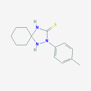 molecular formula C14H19N3S B394322 2-(4-Methylphenyl)-1,2,4-triazaspiro[4.5]decane-3-thione 