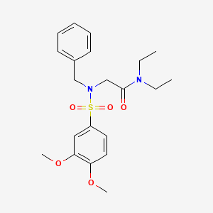 N~2~-benzyl-N~2~-[(3,4-dimethoxyphenyl)sulfonyl]-N~1~,N~1~-diethylglycinamide