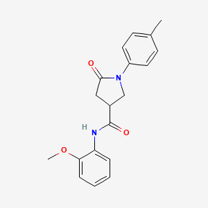 N-(2-methoxyphenyl)-1-(4-methylphenyl)-5-oxopyrrolidine-3-carboxamide