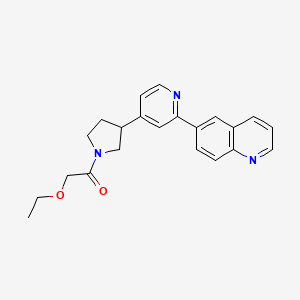 6-{4-[1-(ethoxyacetyl)pyrrolidin-3-yl]pyridin-2-yl}quinoline