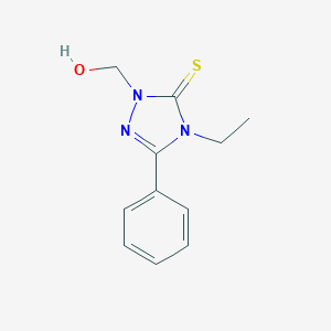 molecular formula C11H13N3OS B394329 4-Ethyl-2-(hydroxymethyl)-5-phenyl-1,2,4-triazole-3-thione 