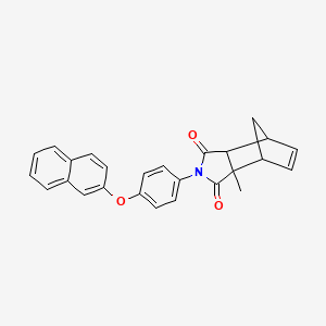 3a-methyl-2-[4-(naphthalen-2-yloxy)phenyl]-3a,4,7,7a-tetrahydro-1H-4,7-methanoisoindole-1,3(2H)-dione