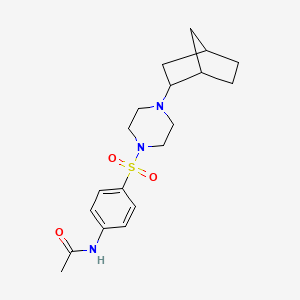 N-{4-[(4-bicyclo[2.2.1]hept-2-yl-1-piperazinyl)sulfonyl]phenyl}acetamide