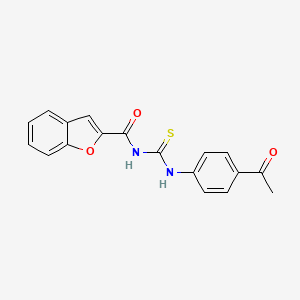 N-[(4-acetylphenyl)carbamothioyl]-1-benzofuran-2-carboxamide