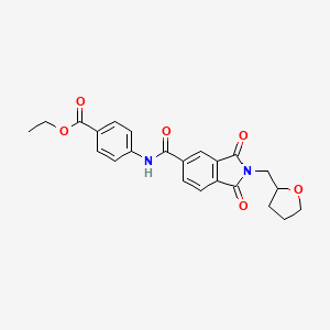 ethyl 4-({[1,3-dioxo-2-(tetrahydrofuran-2-ylmethyl)-2,3-dihydro-1H-isoindol-5-yl]carbonyl}amino)benzoate