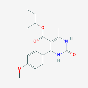 molecular formula C17H22N2O4 B394360 Sec-butyl 4-(4-methoxyphenyl)-6-methyl-2-oxo-1,2,3,4-tetrahydro-5-pyrimidinecarboxylate 
