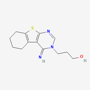 3-(4-imino-5,6,7,8-tetrahydro[1]benzothieno[2,3-d]pyrimidin-3(4H)-yl)-1-propanol