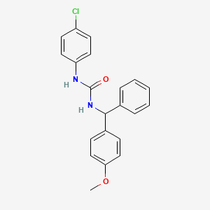 N-(4-chlorophenyl)-N'-[(4-methoxyphenyl)(phenyl)methyl]urea