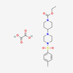 ethyl 4-{4-[(4-methylphenyl)sulfonyl]-1-piperazinyl}-1-piperidinecarboxylate oxalate