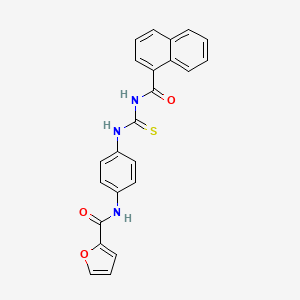 N-(4-{[(naphthalen-1-ylcarbonyl)carbamothioyl]amino}phenyl)furan-2-carboxamide