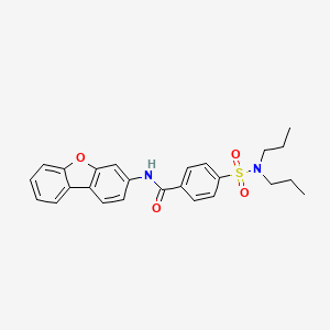 N-(dibenzo[b,d]furan-3-yl)-4-(dipropylsulfamoyl)benzamide