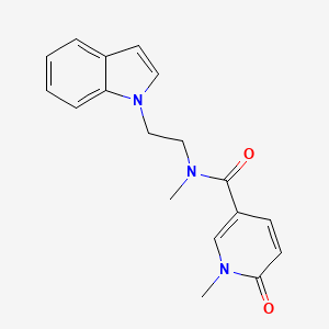 N-[2-(1H-indol-1-yl)ethyl]-N,1-dimethyl-6-oxo-1,6-dihydropyridine-3-carboxamide