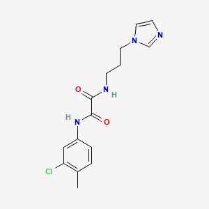 N-(3-chloro-4-methylphenyl)-N'-[3-(1H-imidazol-1-yl)propyl]ethanediamide