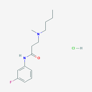 3-[butyl(methyl)amino]-N-(3-fluorophenyl)propanamide;hydrochloride